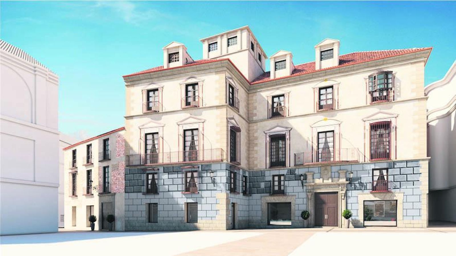 Infografía del Palacio del Marqués de la Sonora.