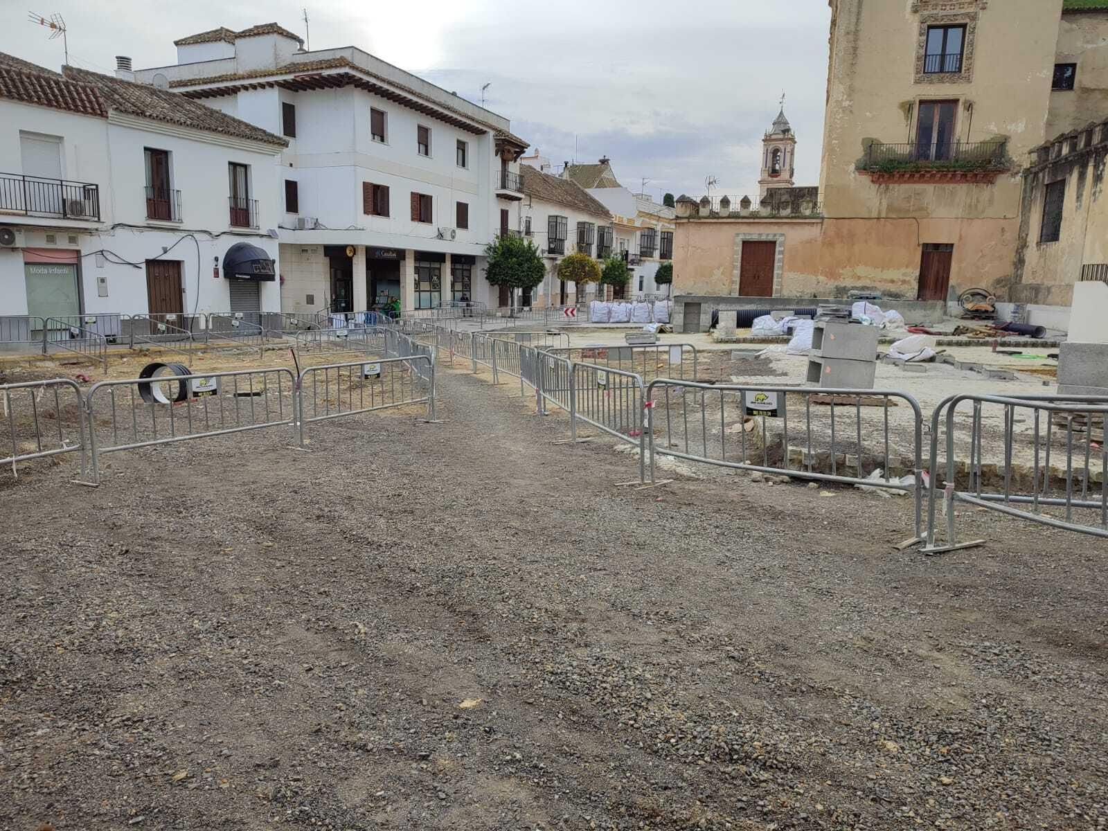 Aspecto que presenta la zona del castillo palacio de los Ribera.
