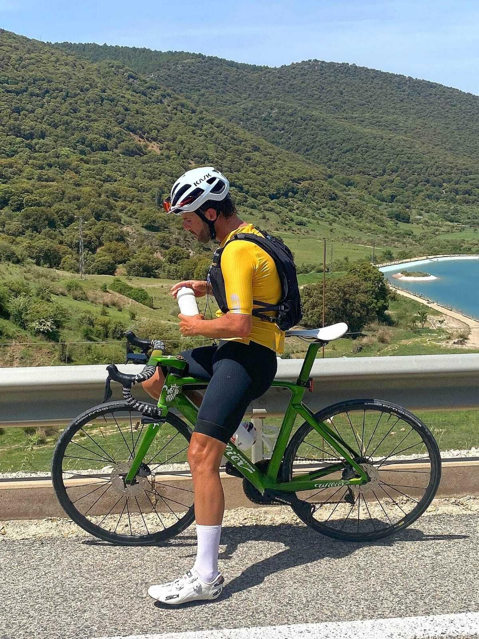 Miguel Solís, en un reposo.