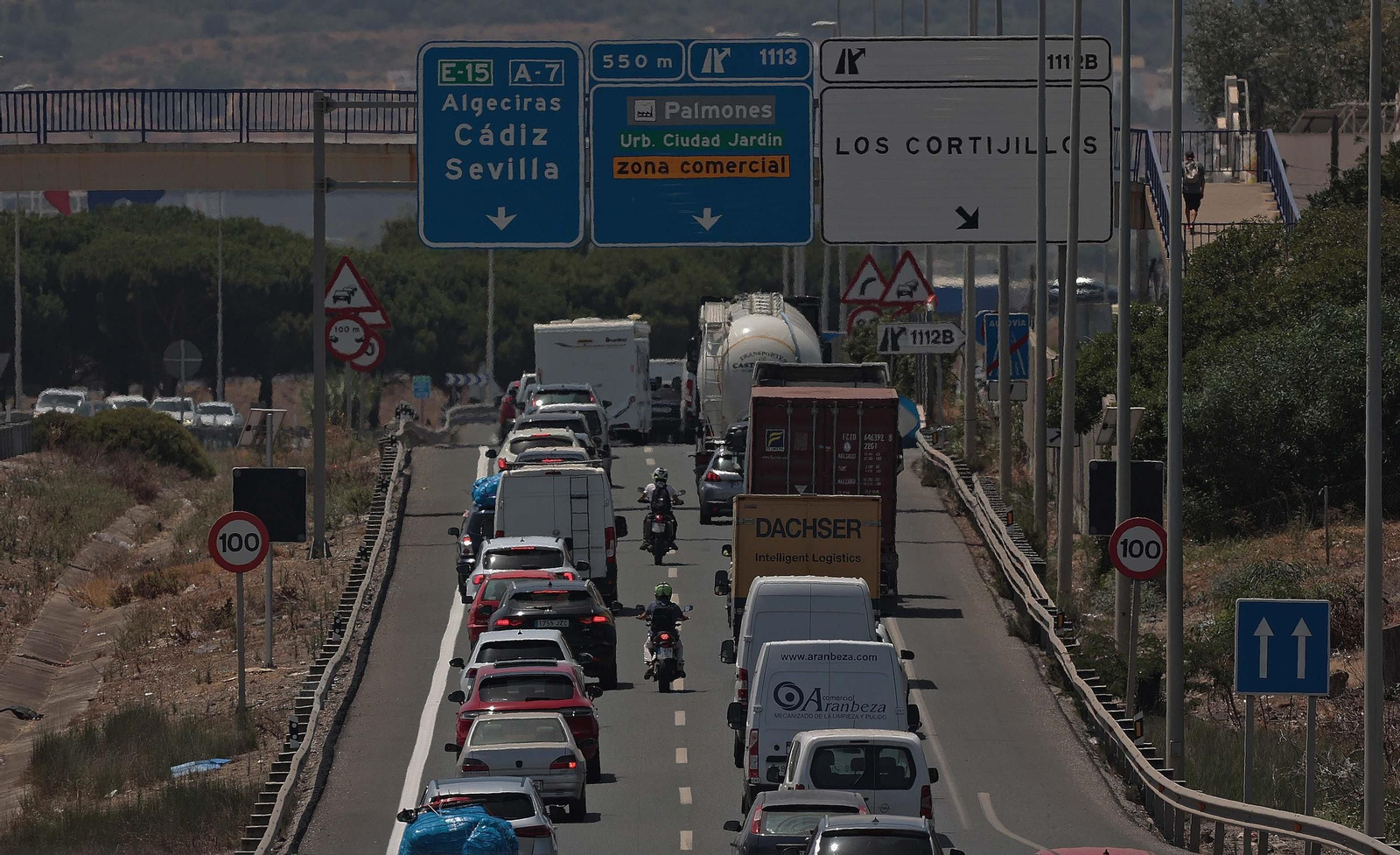 Tráfico en la A-7.