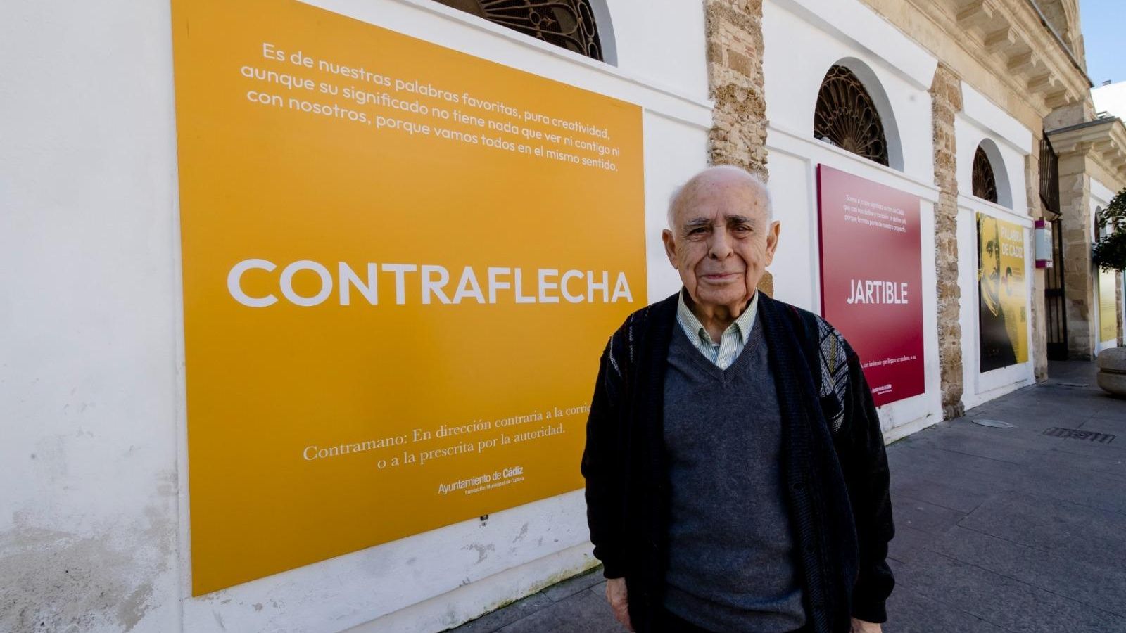 Pedro Payán Sotomayor, en la exposición 'Palabra de Cádiz'. Pedro Payán Sotomayor, en la exposición 'Palabra de Cádiz'.