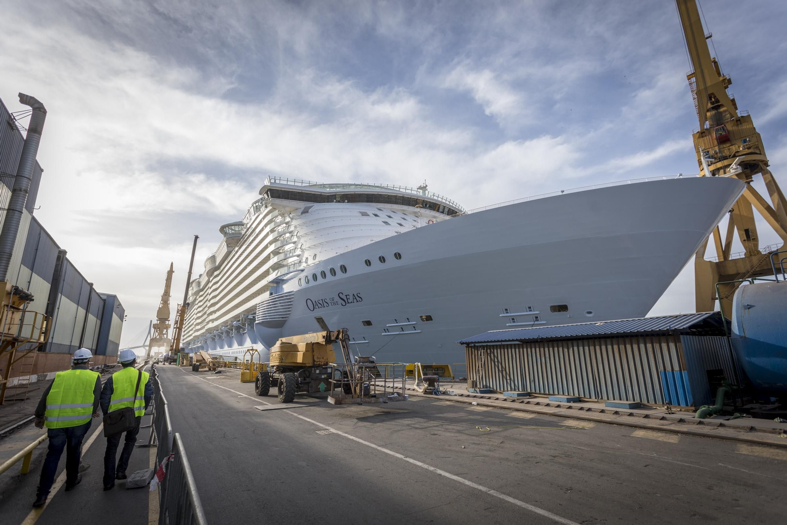 Reparación del 'Oasis of the Seas' en Navantia Cádiz
