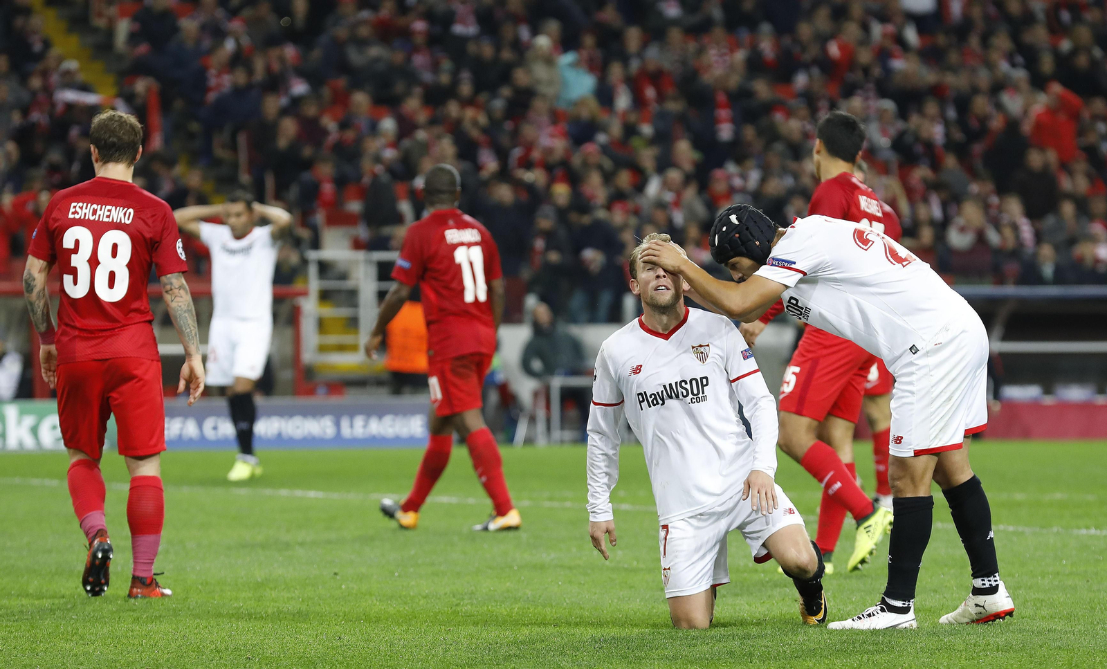 Las imágenes del Spartak de Moscú-Sevilla FC