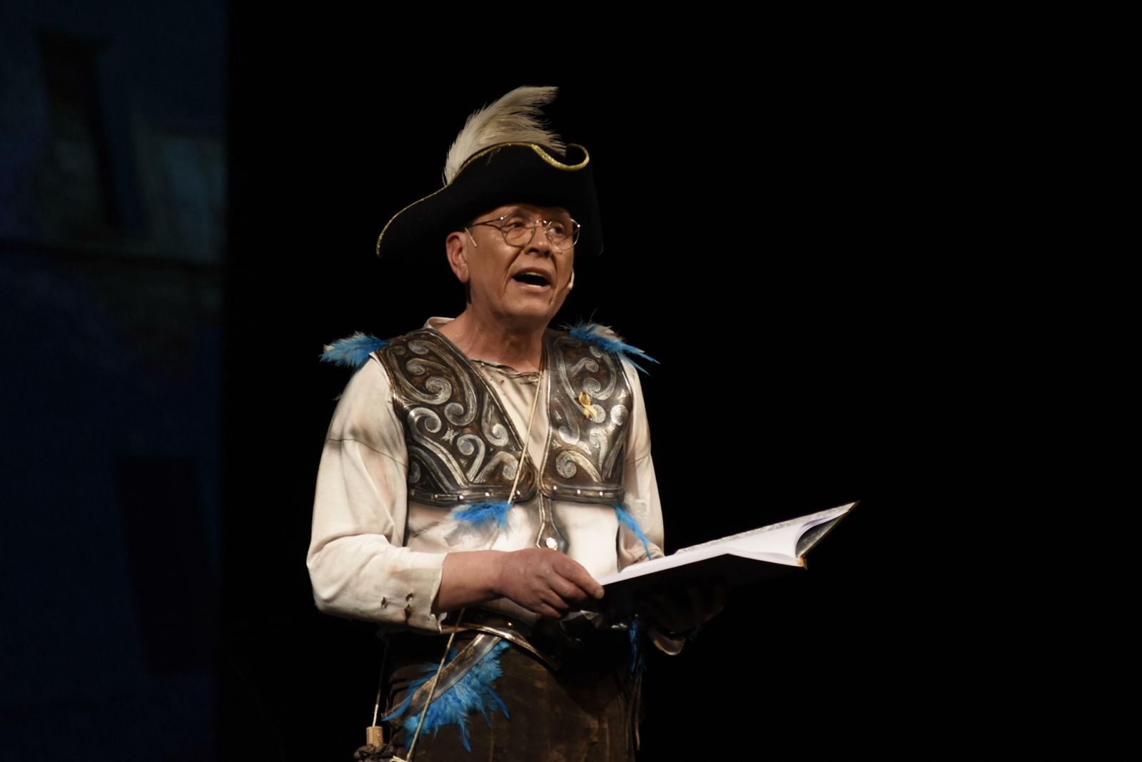 Miguel Amate, durante el pregón del Carnaval del año pasado.