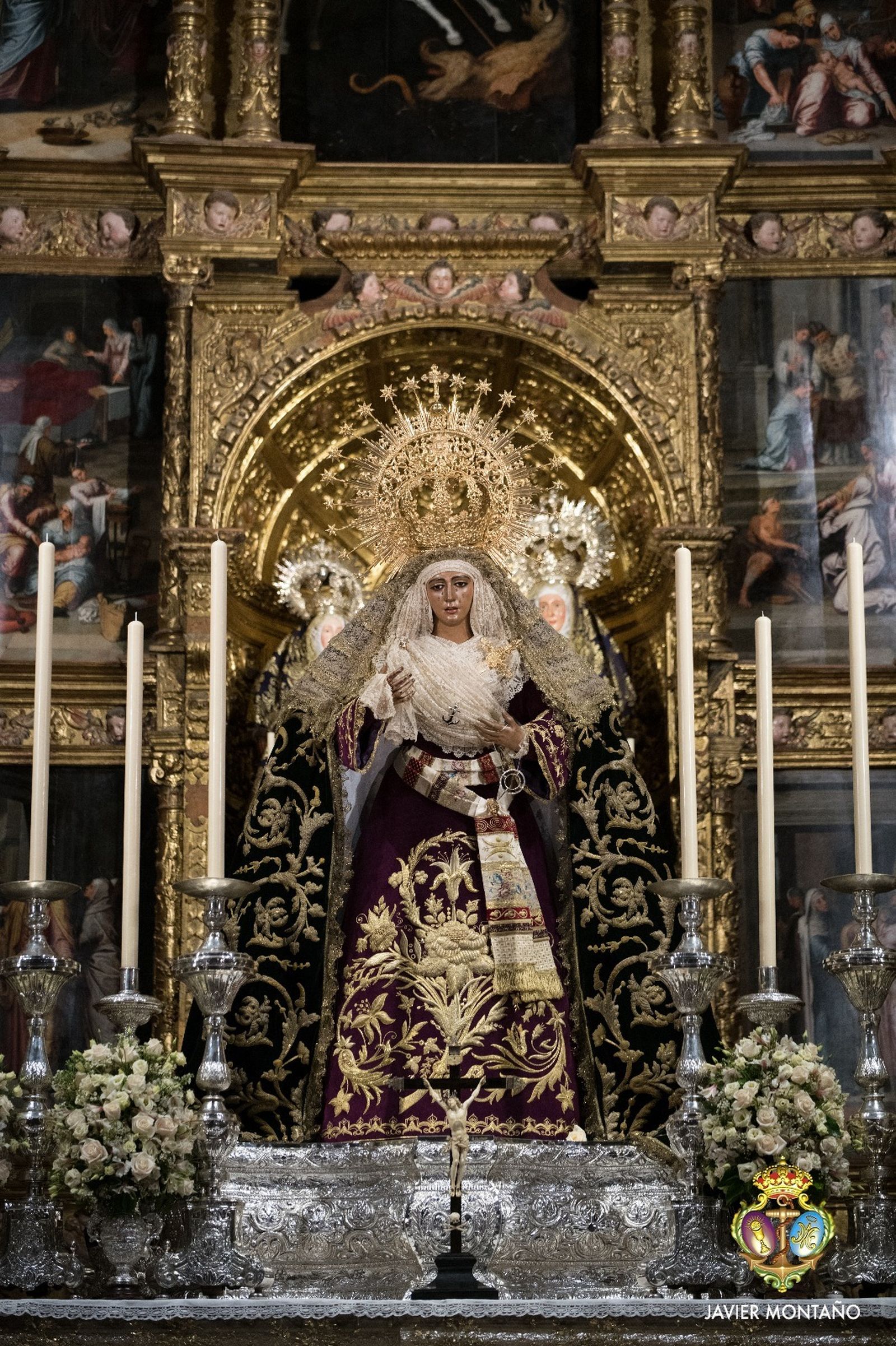 La Dolorosa trianera con la nueva saya.