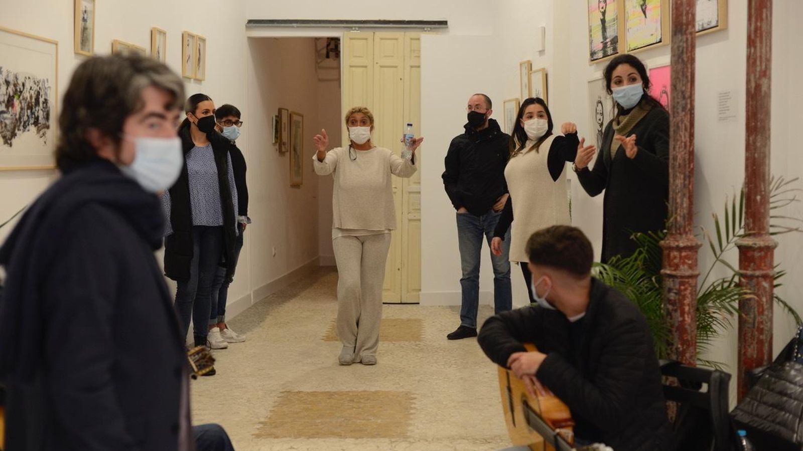 Ensayo en Magasé Art Gallery del tributo a La Niña de los Peines.