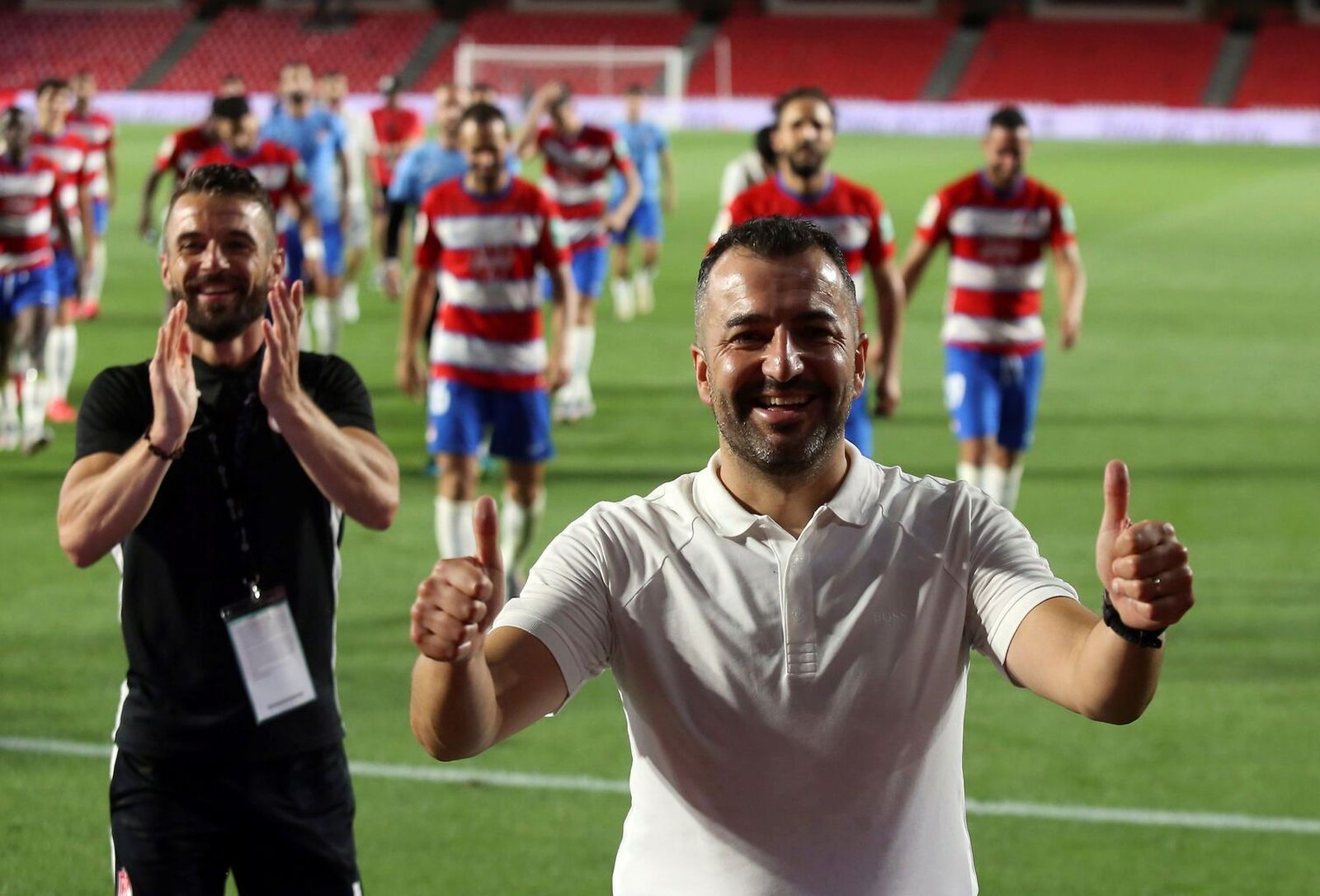 Diego Martínez, feliz tras la clasificación europea