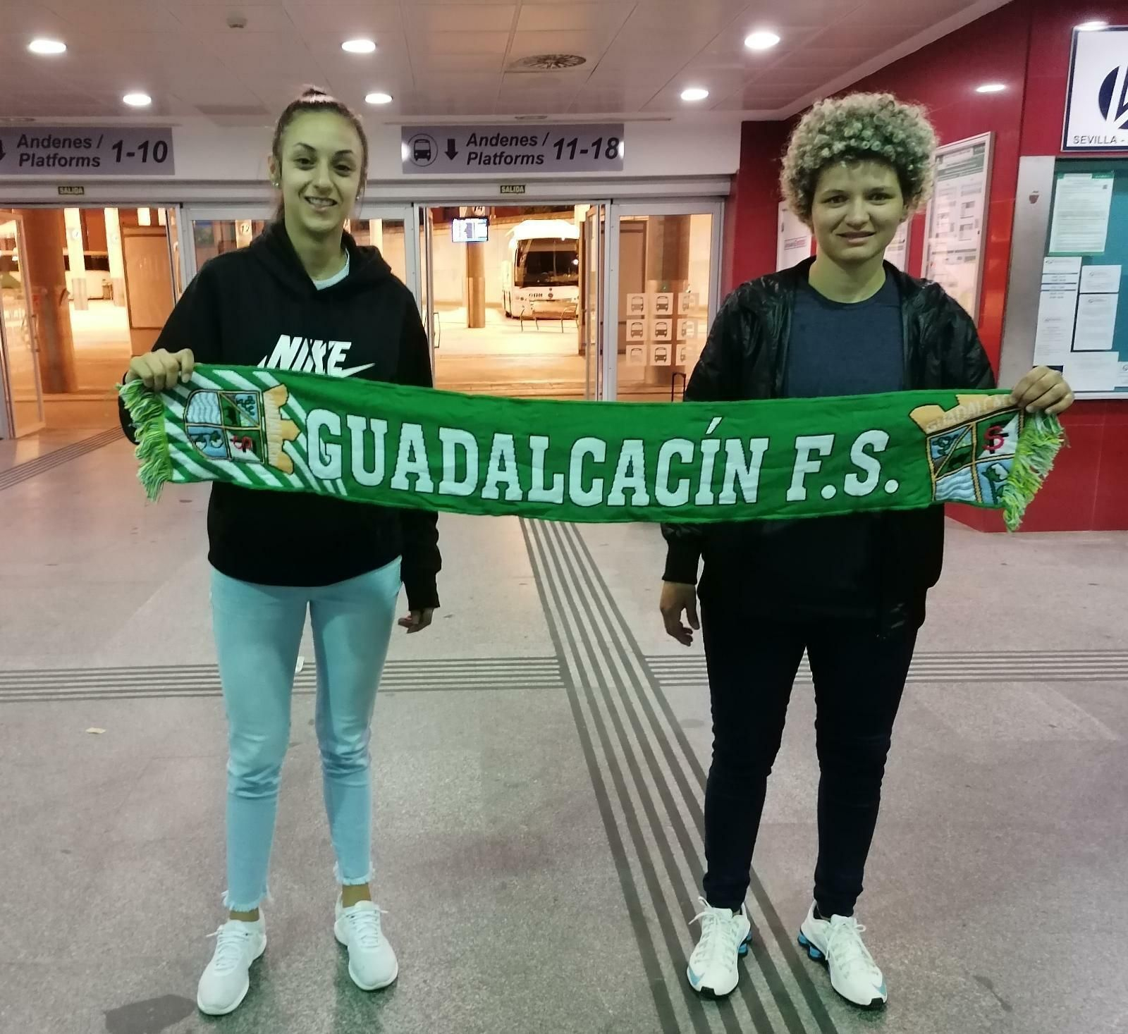 Las brasileñas Angelia y Jackeline, nuevas jugadoras del Guadalcacín FSF.