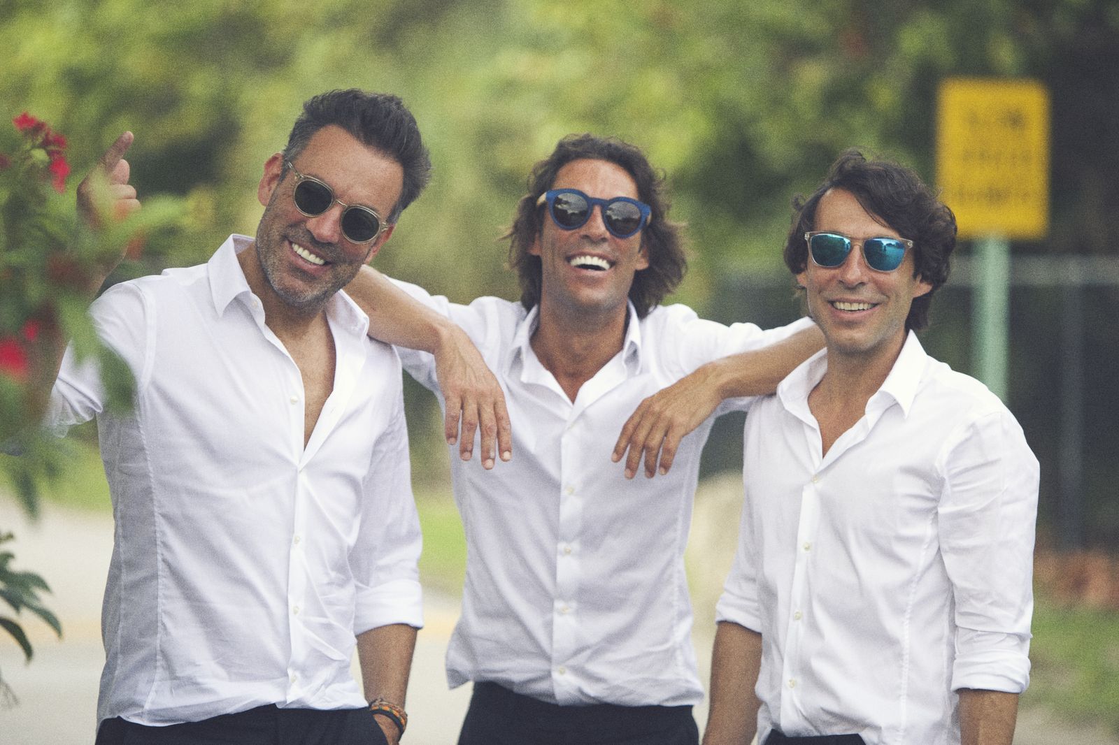 De izquierda a derecha: Manuel, Óscar y Raúl, los integrantes de Café Quijano