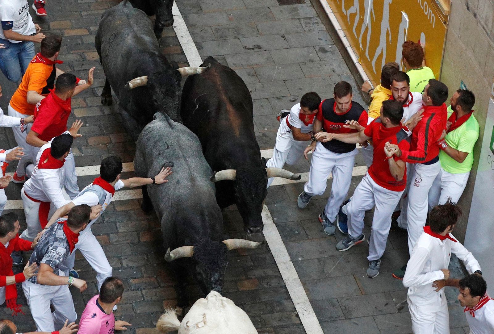 Imágenes del último encierro de Sanfermines