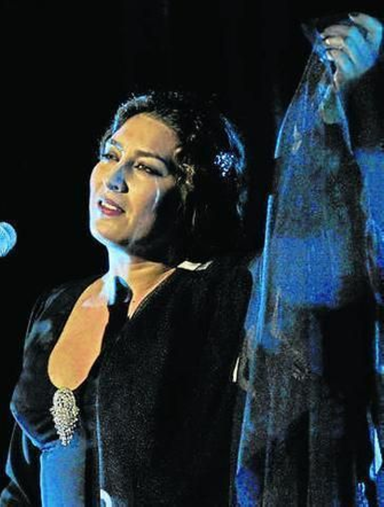 Estrella Morente, ayer.