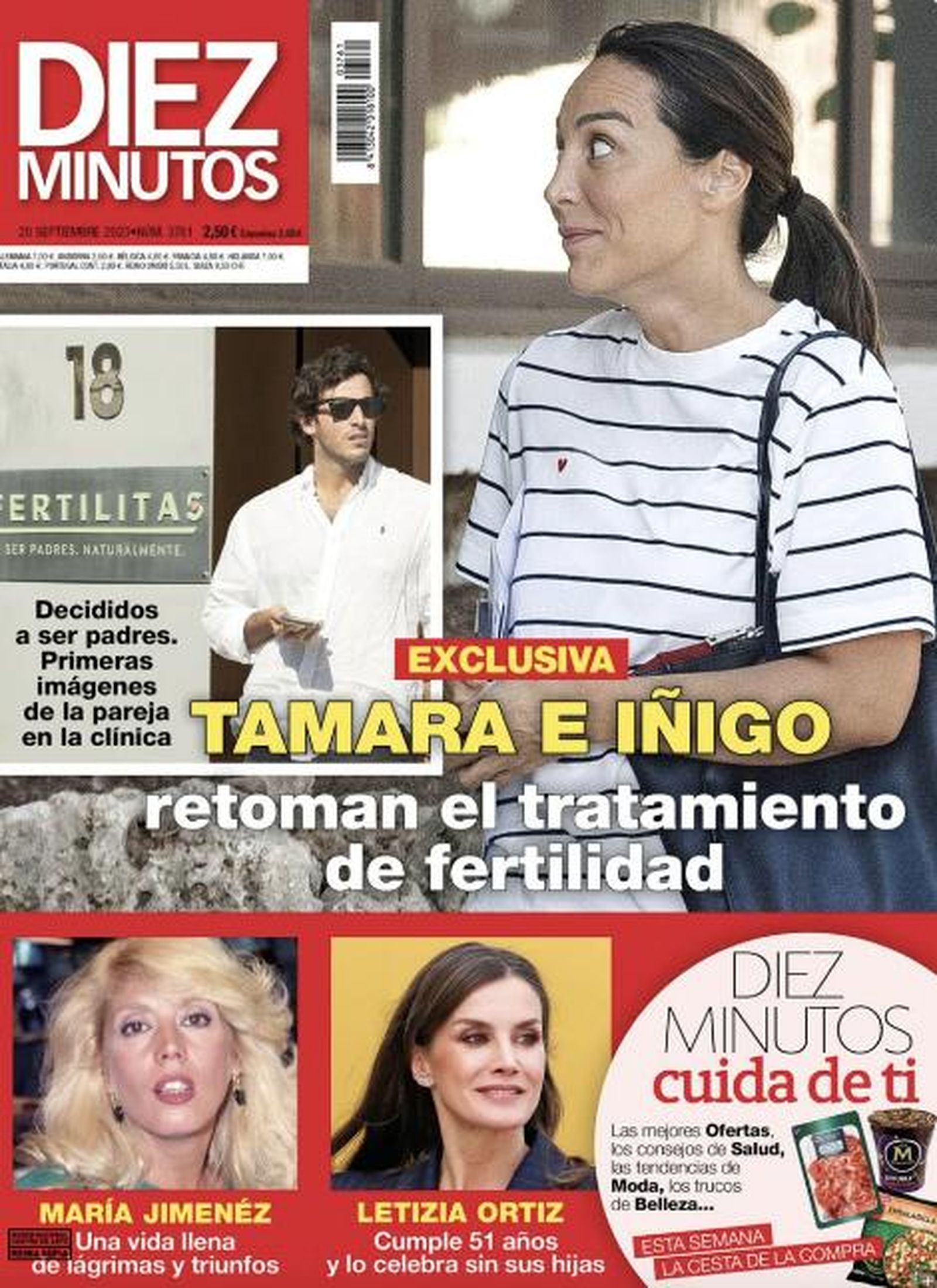 Tamara Falcó en la portada de Diez Minutos