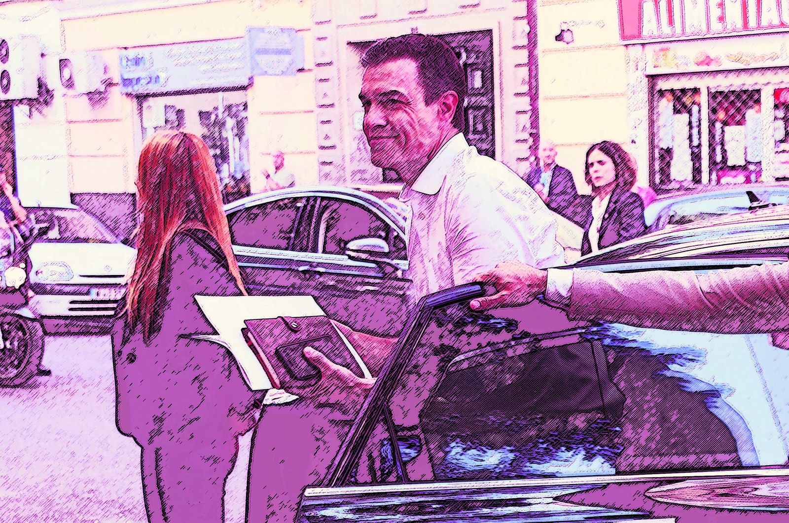 Pedro Sánchez, a su llegada esta semana a una cita con colectivos de igualdad en Madrid.