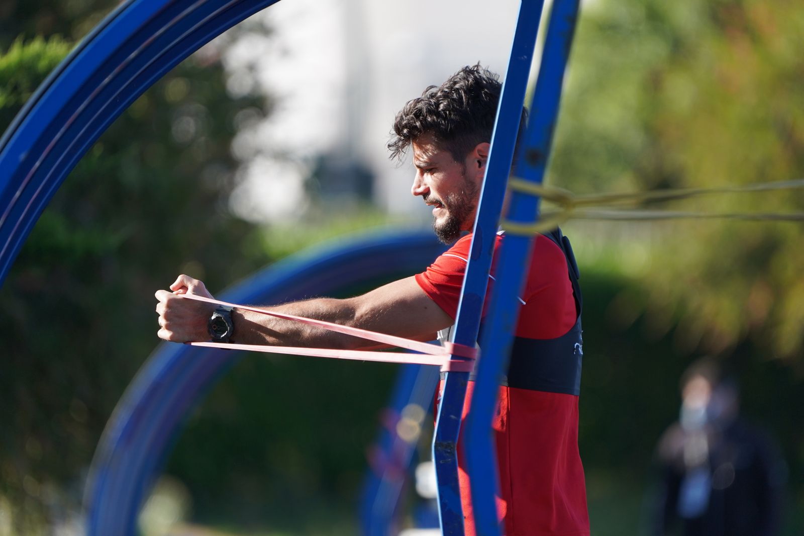 Imágenes del entrenamiento individual del lunes en Estadio y Anexo