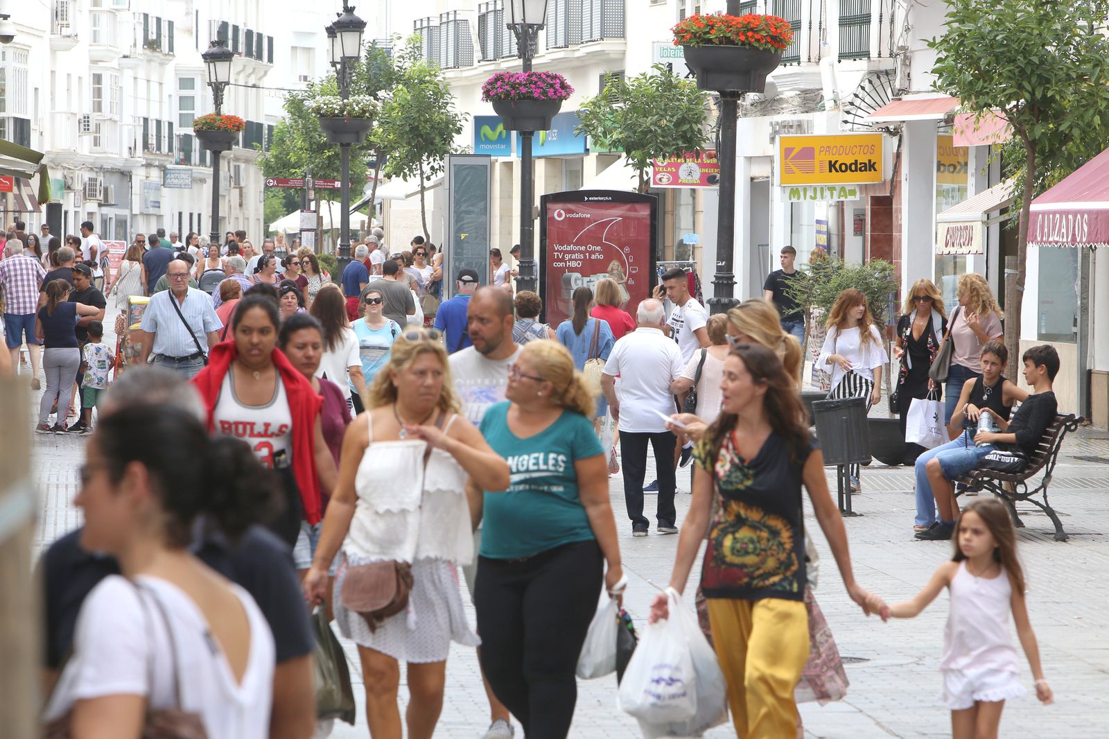 Zona comercial de la calle La Plaza en una imagen de archivo.