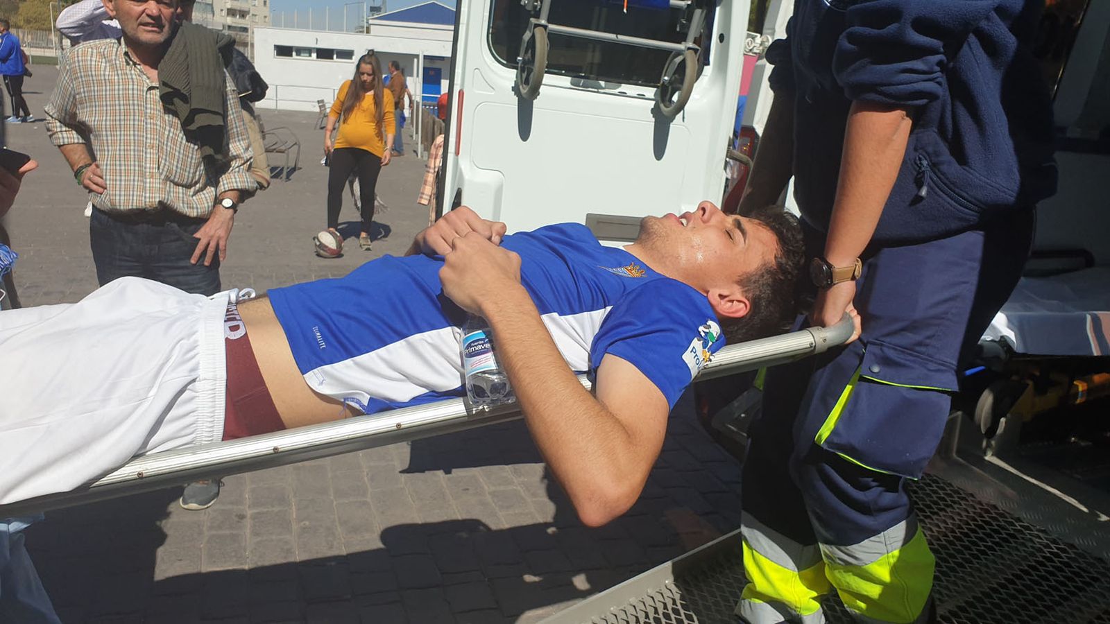 Sanjuánm estará casi un mes de baja por su lesión de rodilla.