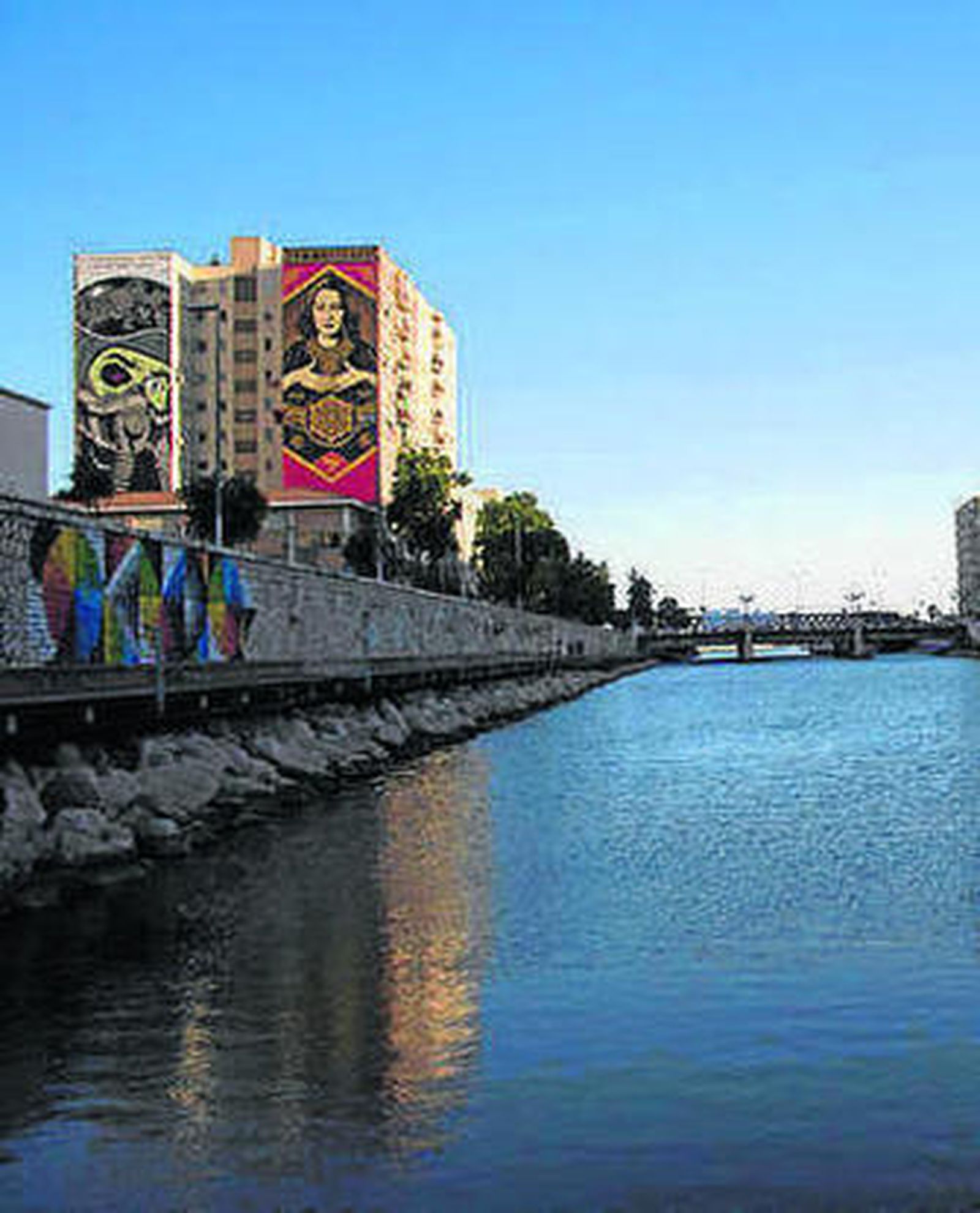 El río Guadalmedina.