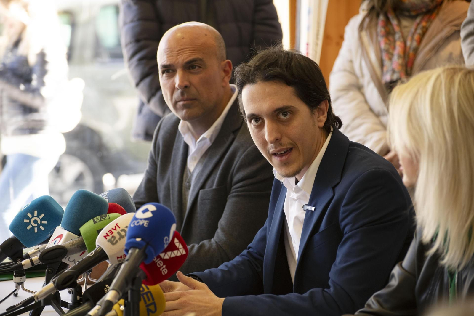 Luis García en rueda de prensa.