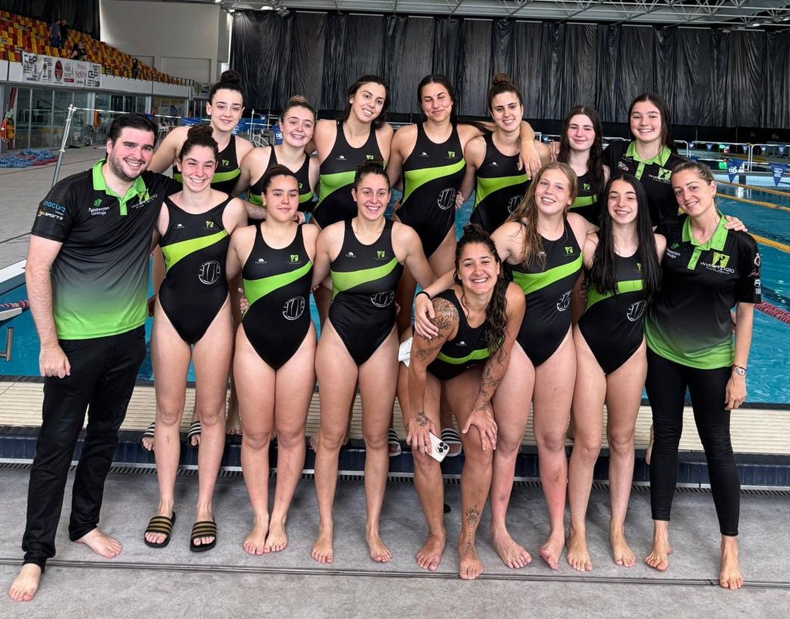 El Waterpolo Málaga femenino.
