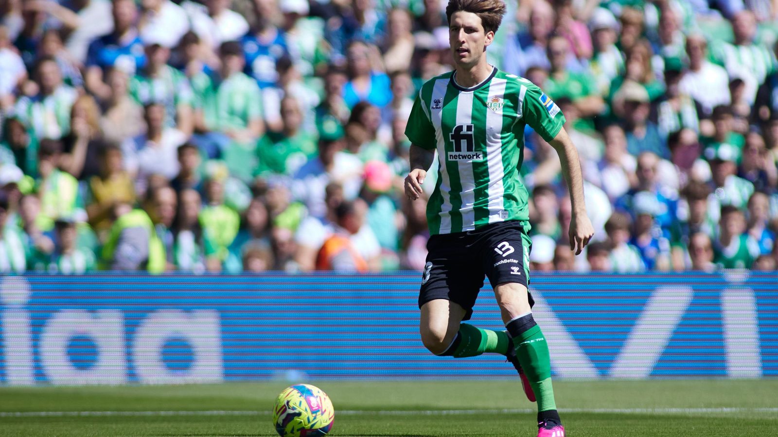 Juan Miranda, en un partido de esta temporada disputado en el Benito Villamarín.