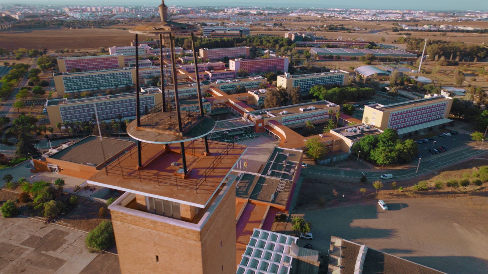 Vista panorámica del campus de la Pablo de Olavide.