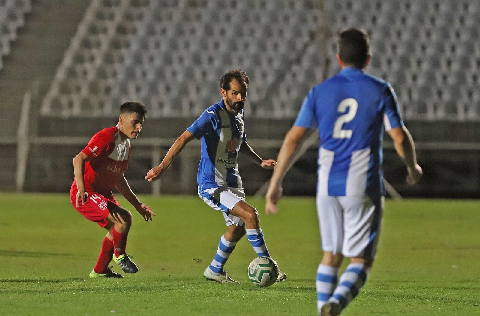 Luis Castillo, en el partido contra el Algaida, el único que han podido jugar los industrialistas.