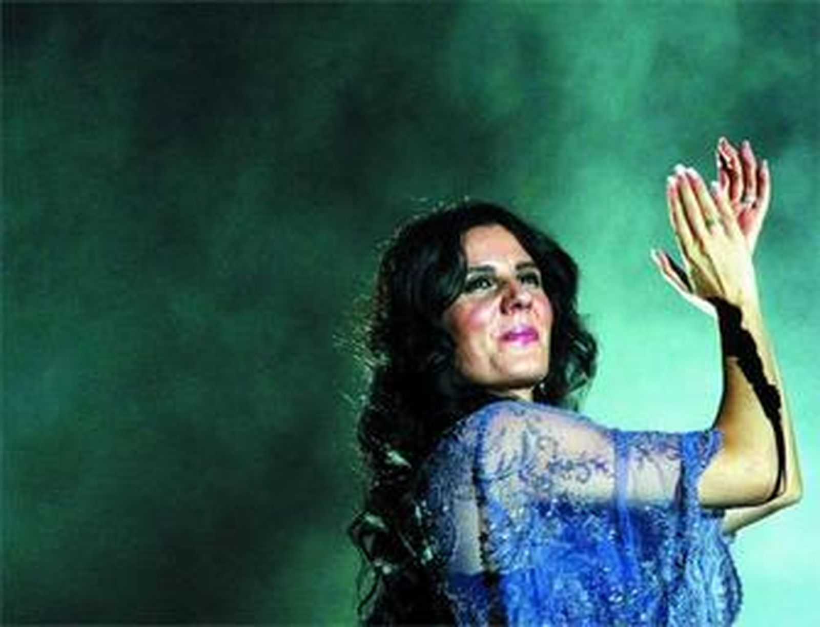 Diana Navarro en el Auditorio Municipal durante una actuación en la pasada Feria de Málaga.