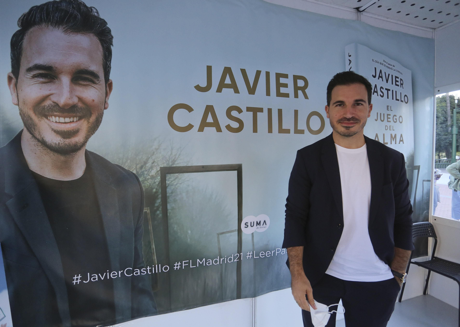 Javier Castillo en la 50 edición de Feria del Libro de Málaga.