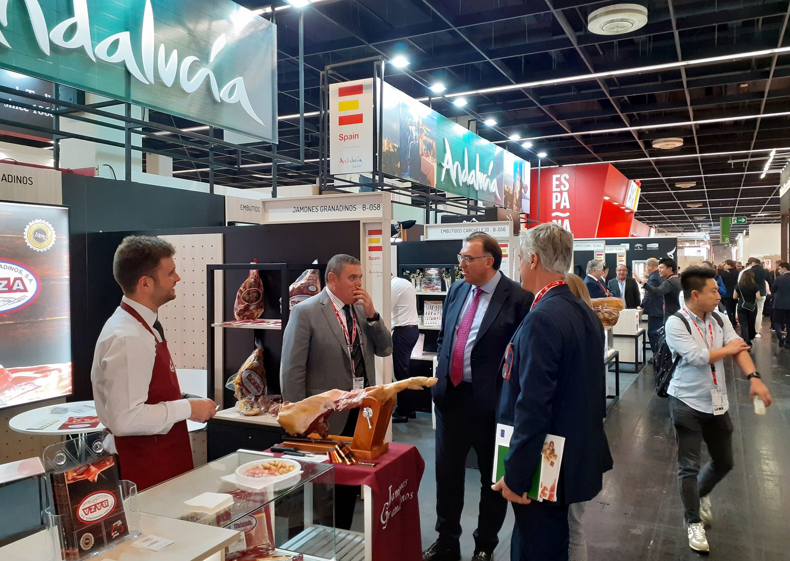 Stand andaluz en la feria ANUGA en Colonia.