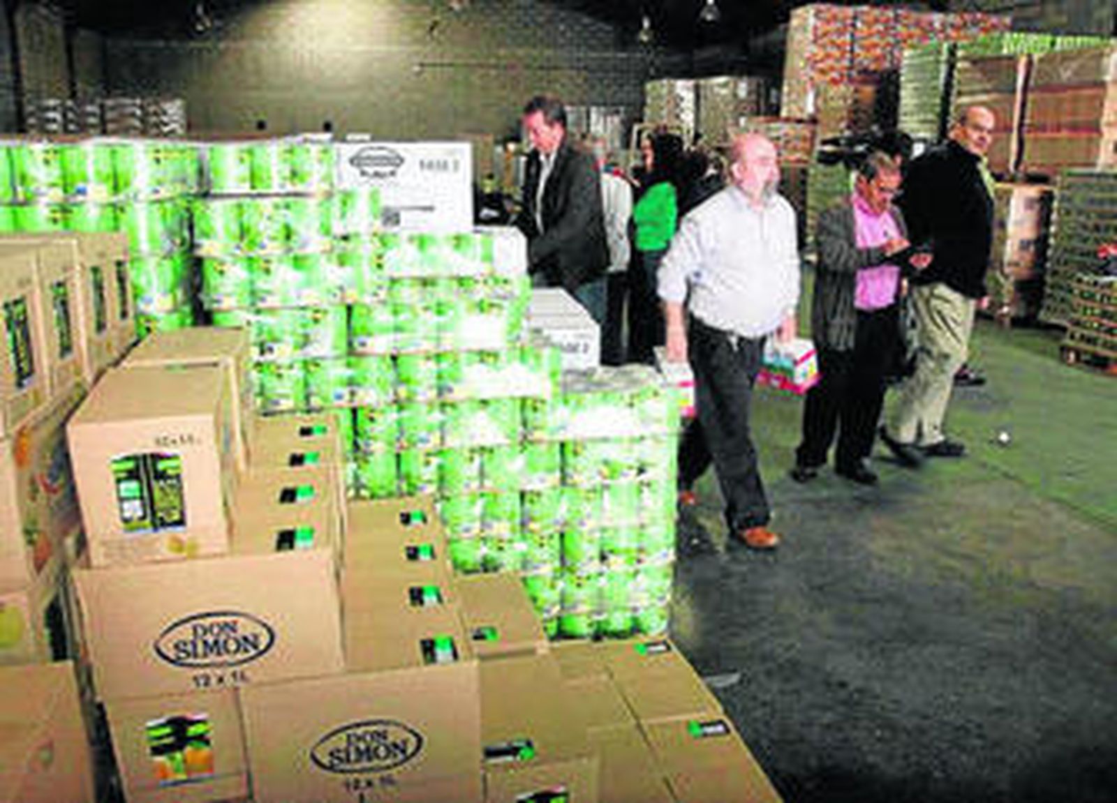Almacén del Banco de Alimentos en Huelva.