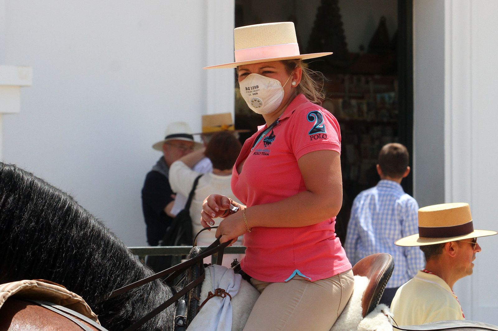 Ambiente en la aldea del Rocío.