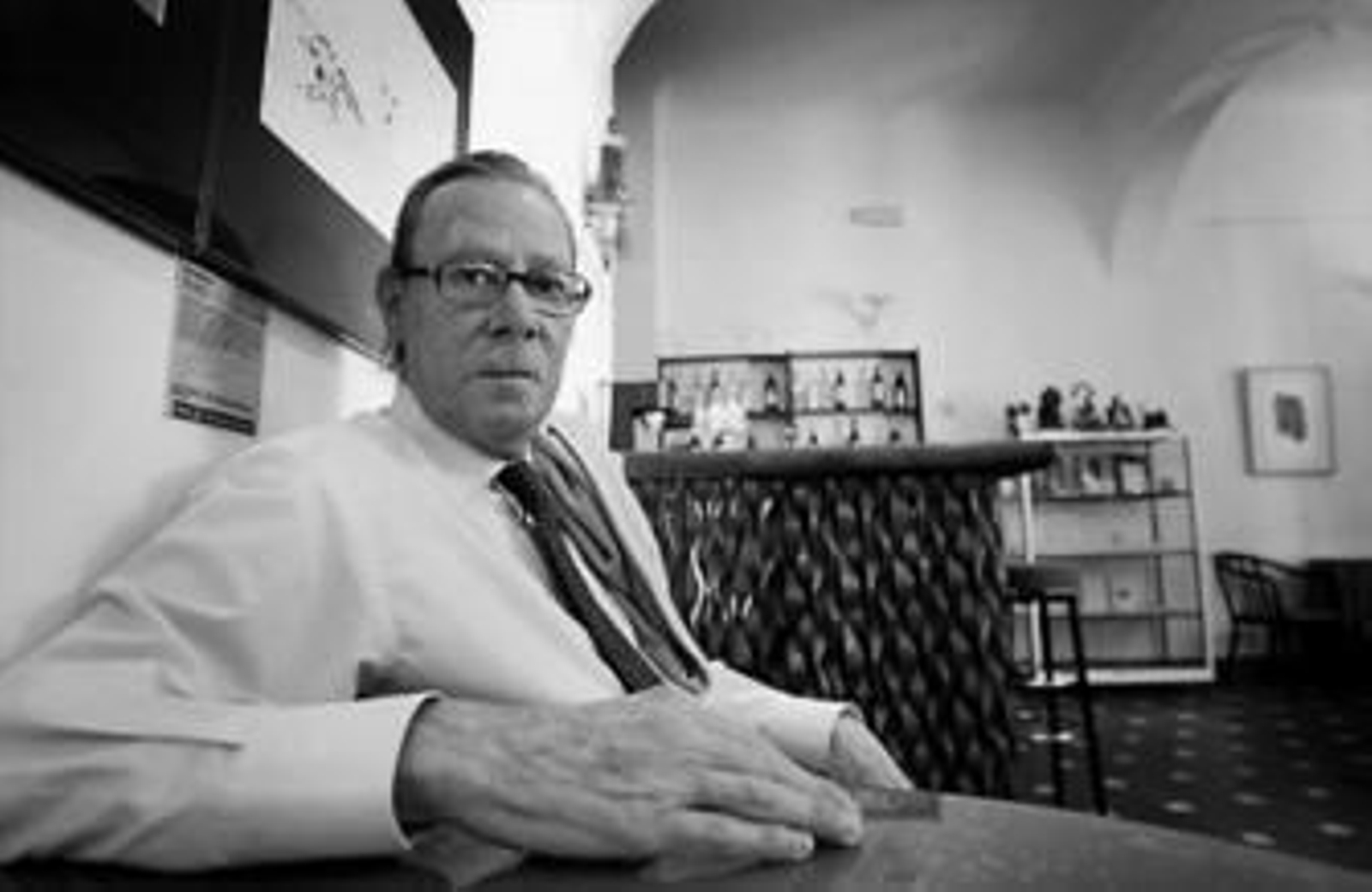 Francisco González Pedraza, ayer, en el Ateneo de Málaga.