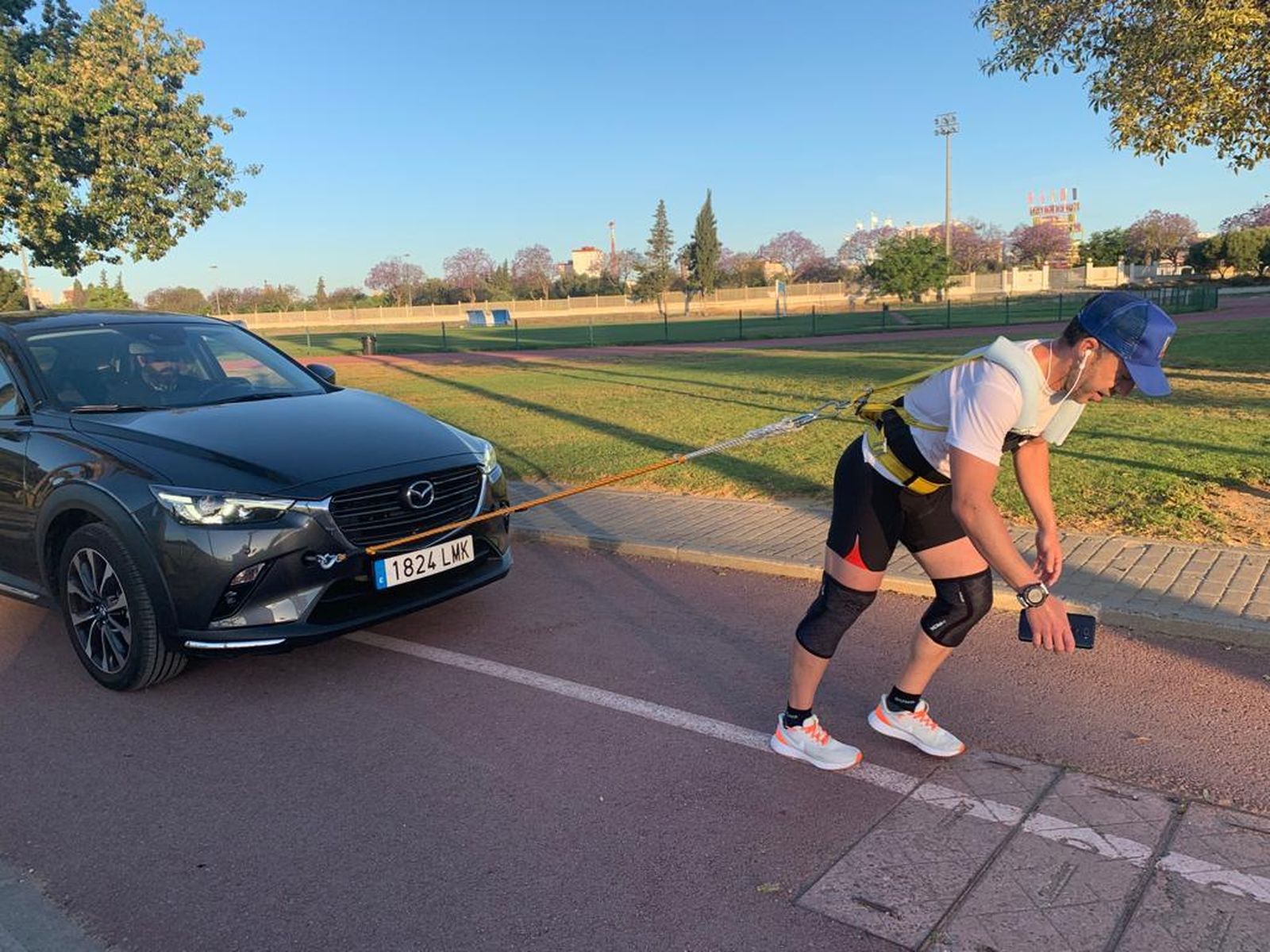 Humberto Otero, durante uno de los entrenamientos.