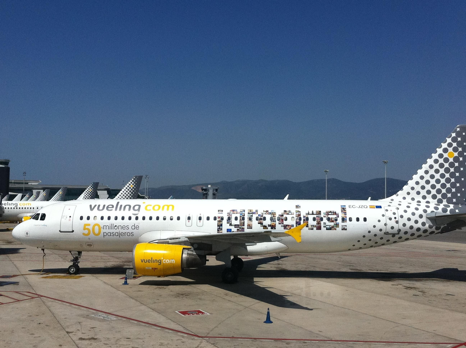 Un avión de la compañía Vueling.
