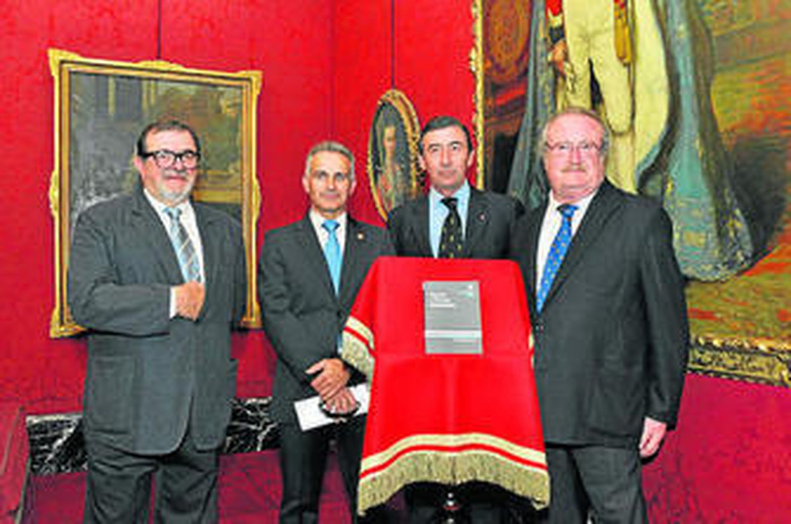 Rodríguez de la Borbolla, Hurtado, León y Serrera, en la presentación.