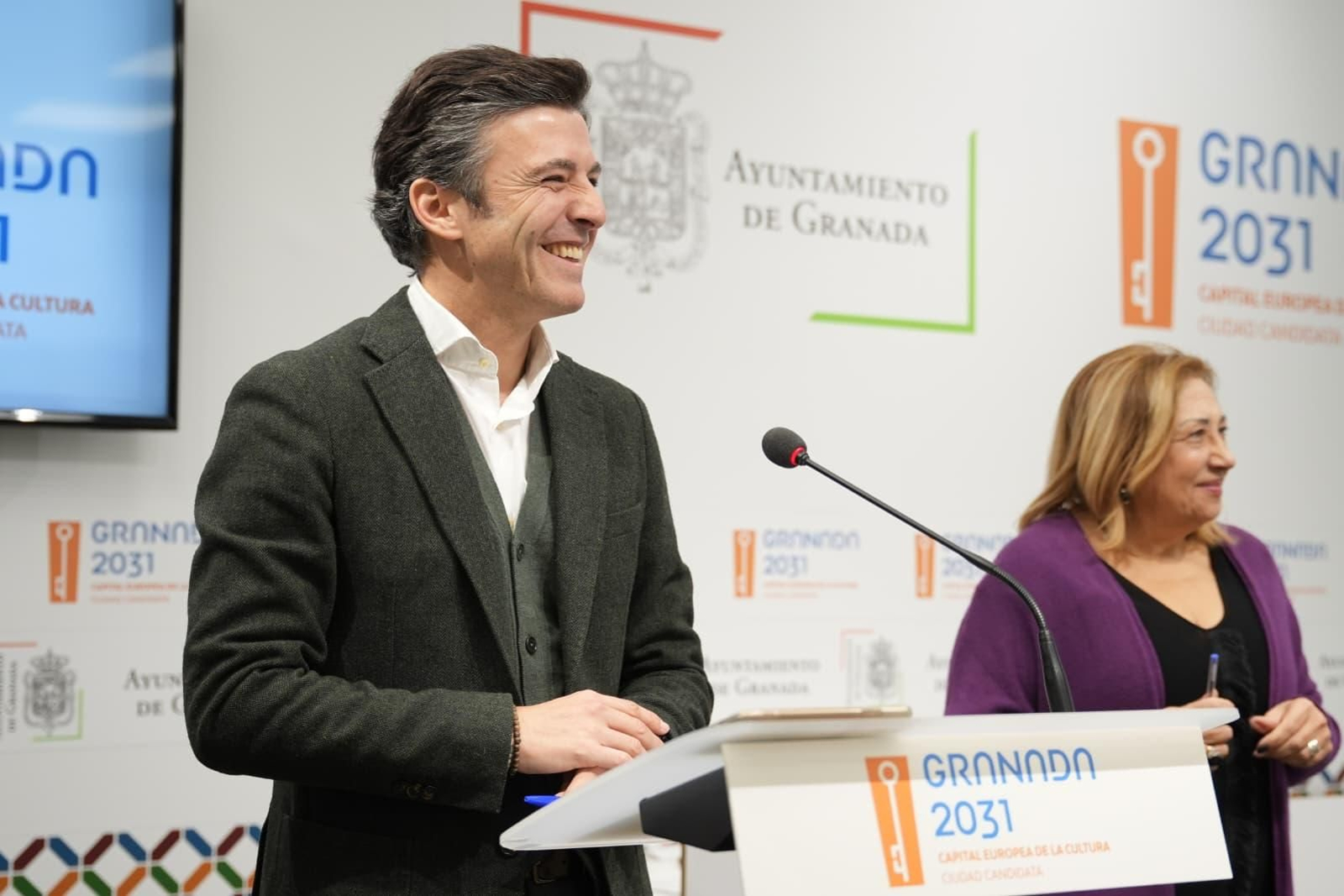 Los concejales Jorge Saavedra y Rosario Pallarés