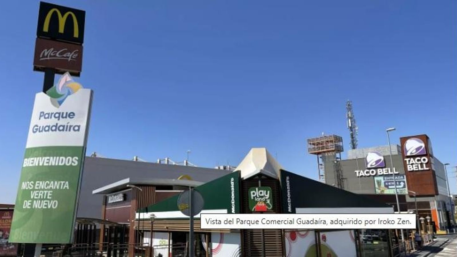 Vista del Parque Comercial Guadaíra, adquirido por Iroko Zen.