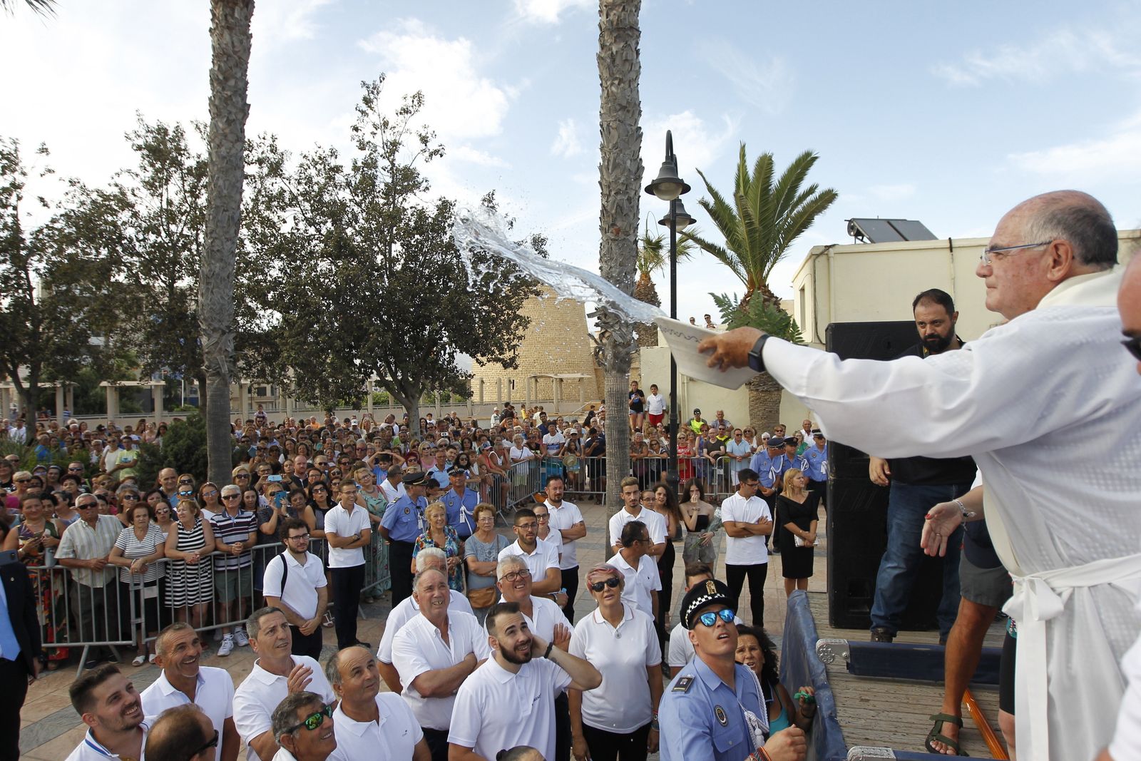 Fotogalería cucaña y procesión Fiestas Santa Ana Roquetas de Mar