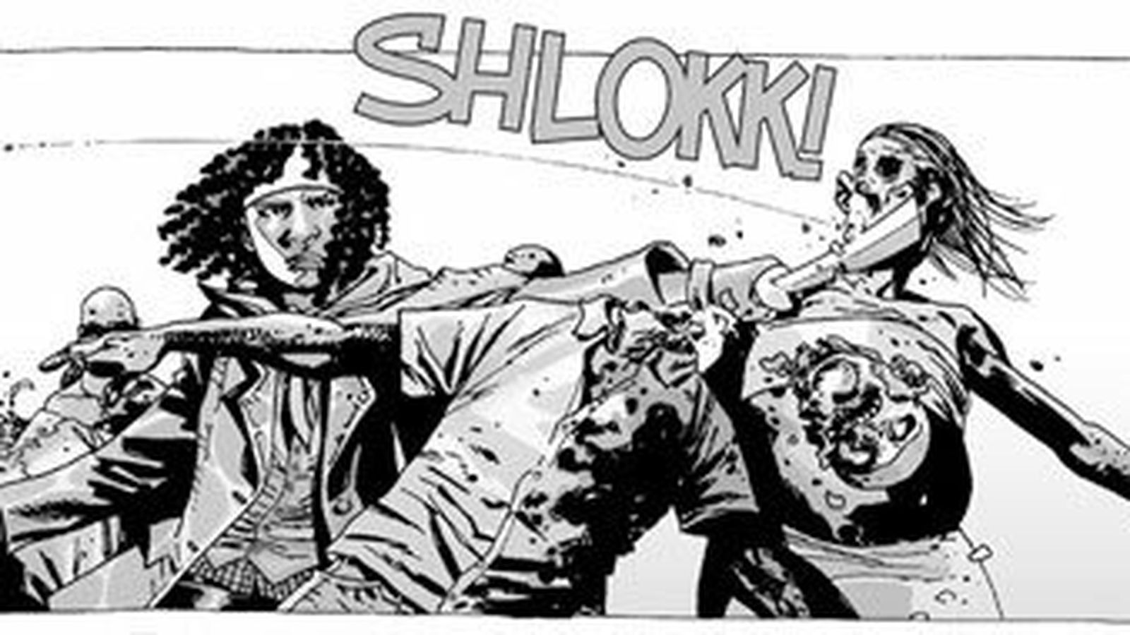 Michonne, en acción.