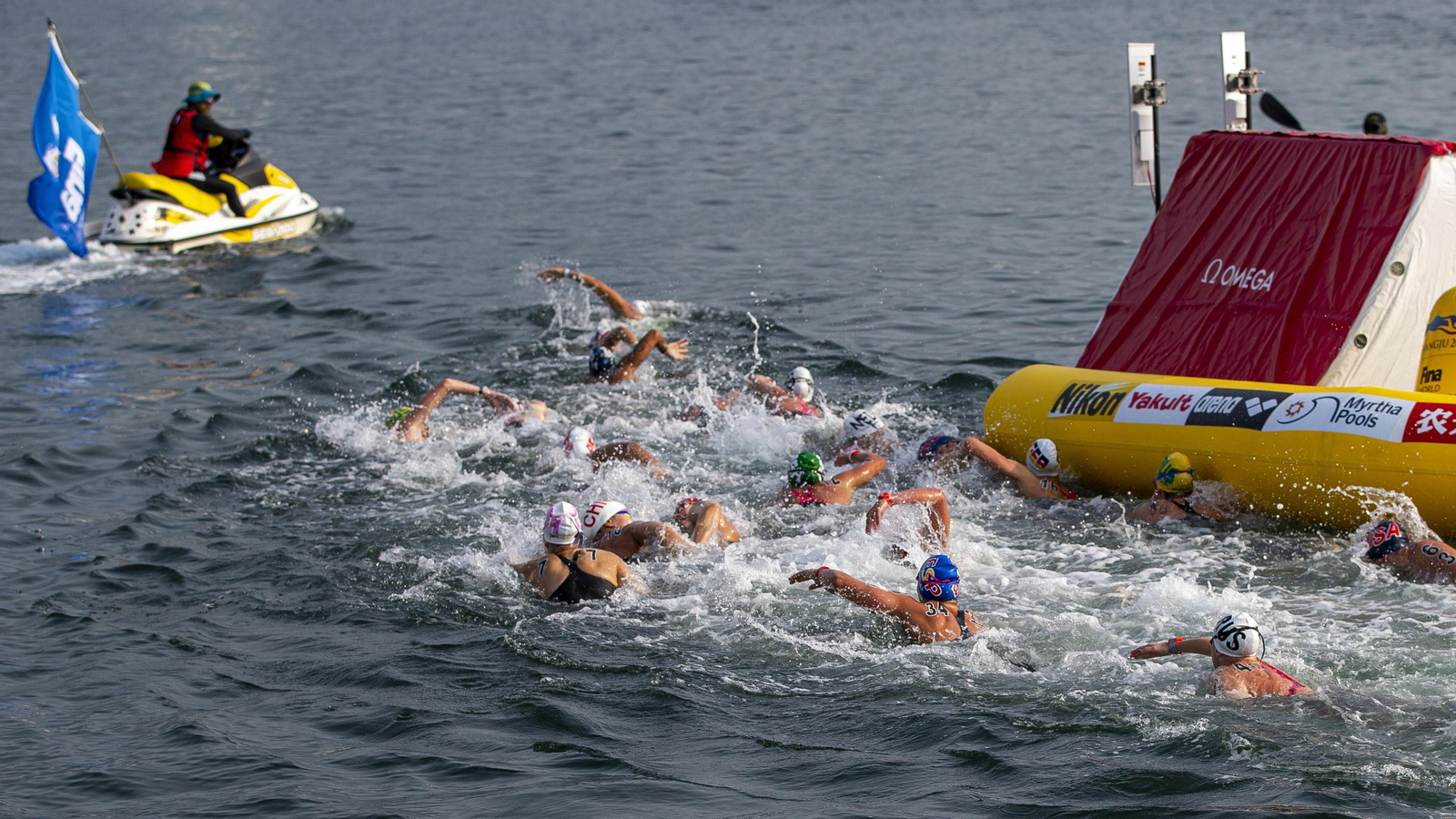 Las fotos de Paula Ruiz en el Mundial de aguas abierta de Gwangju