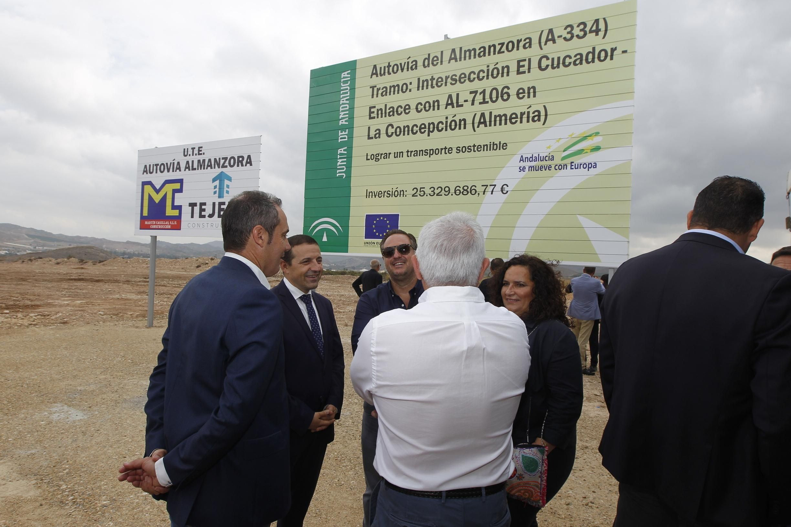 Fotogalería colocación primera piedra cuarto tramo Autovía del Almanzora