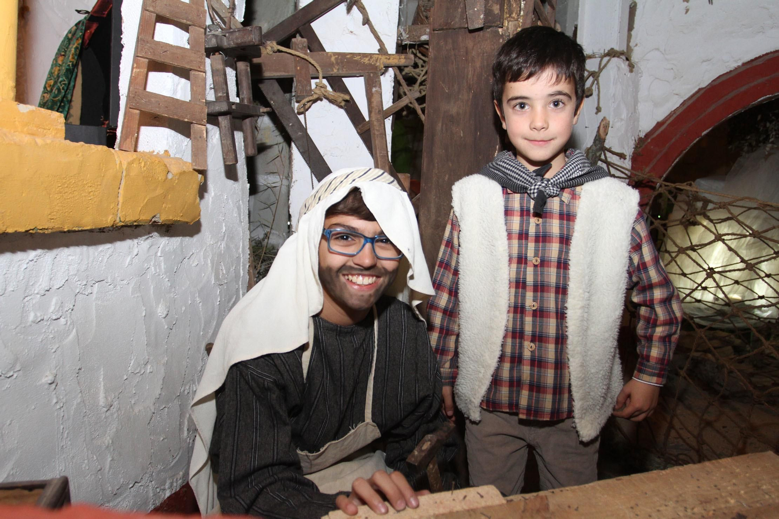 Imágenes de la inauguración del Belén viviente de Beas