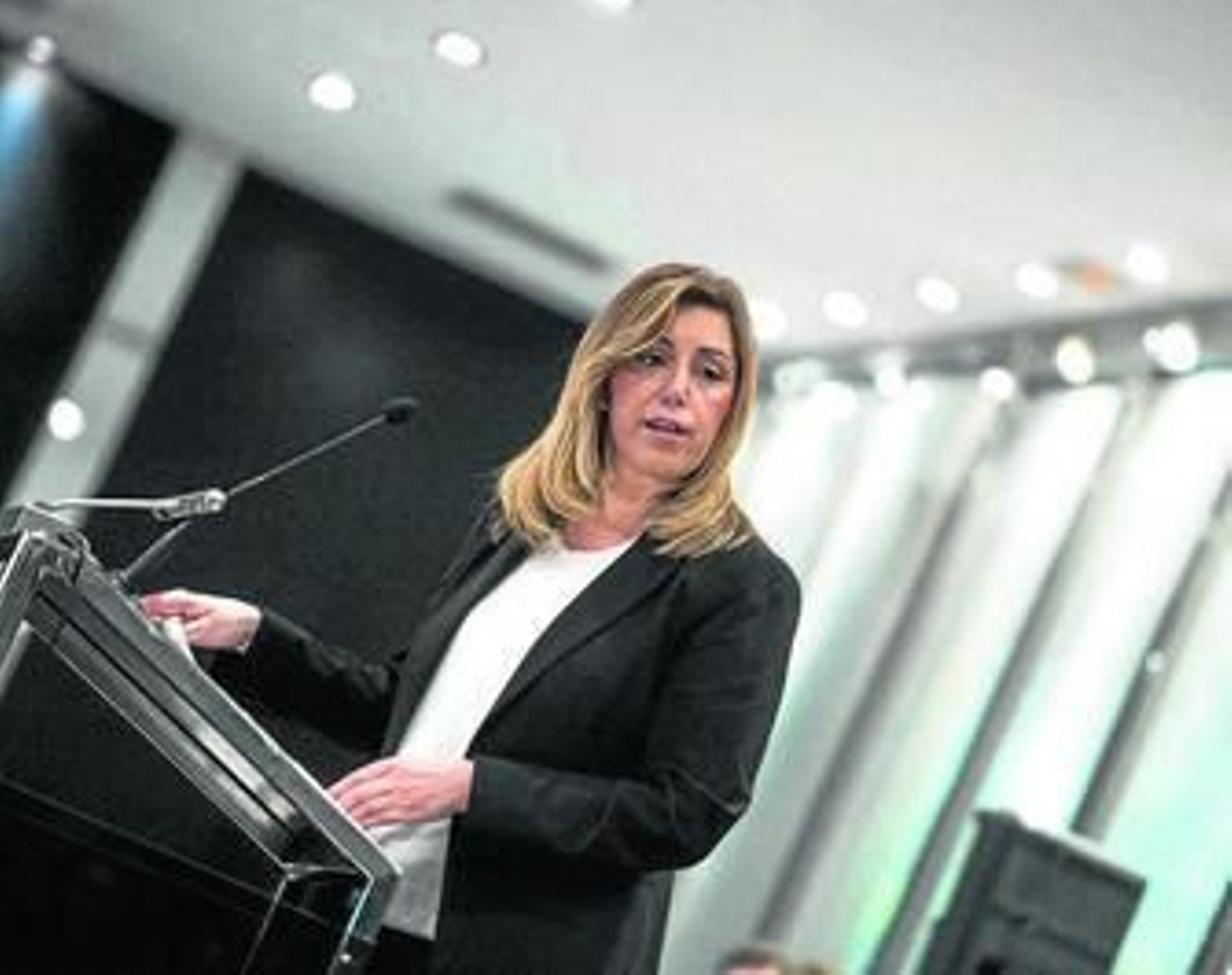 La presidenta de la Junta, Susana Díaz, ayer en Córdoba.