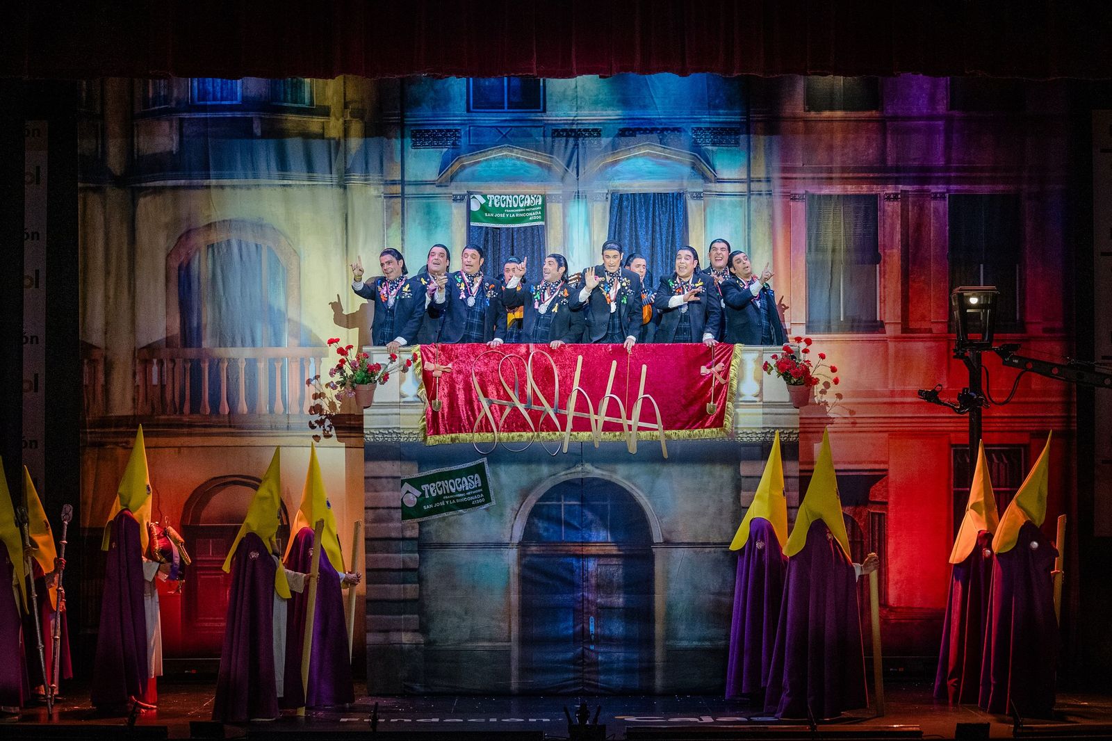 La chirigota Ssshhhhh, en la cuarta semifinal.