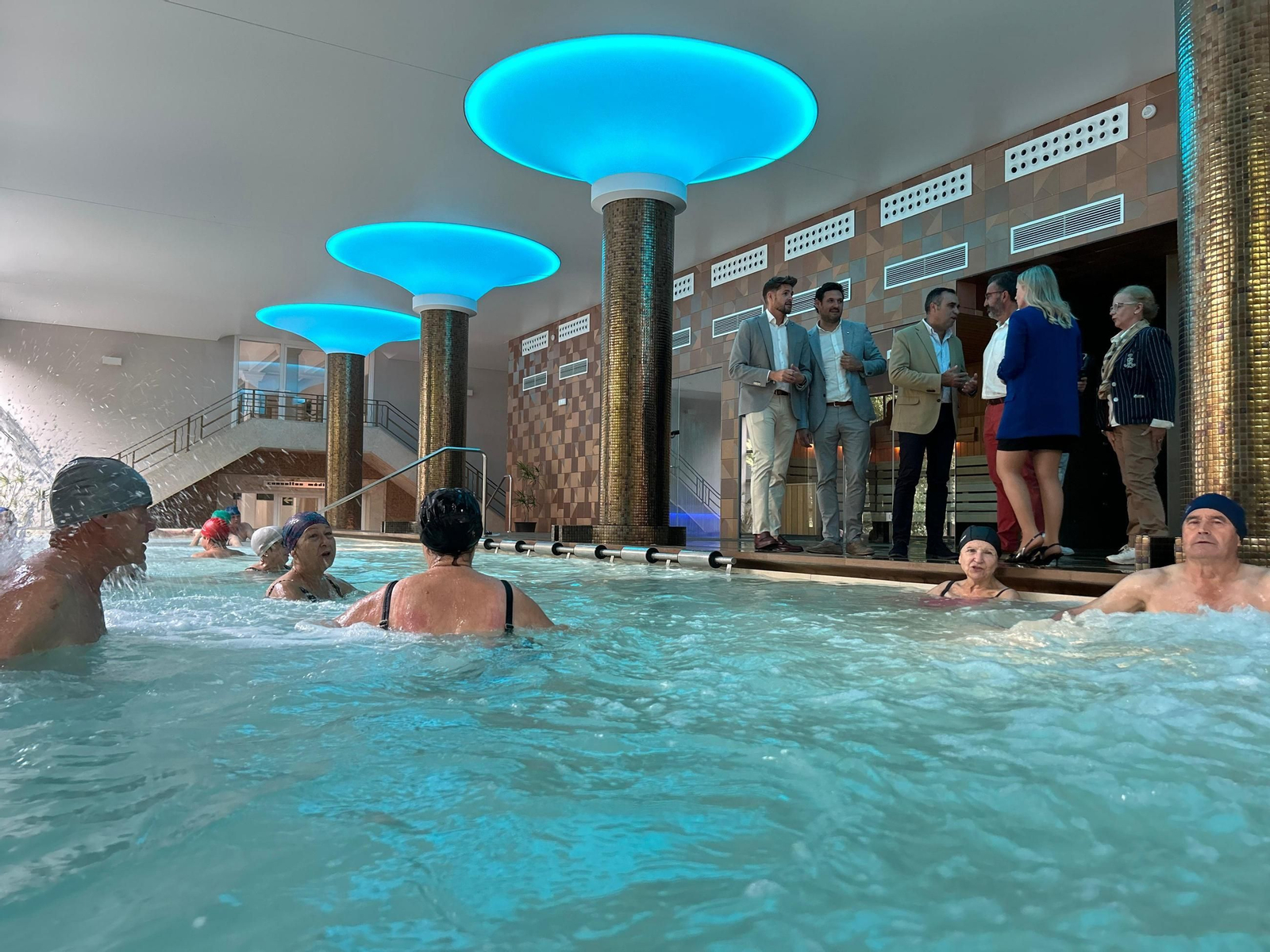 Imagen de una visita de la Diputación de Granada a uno de los balnearios en los que se ha realizado la actividad