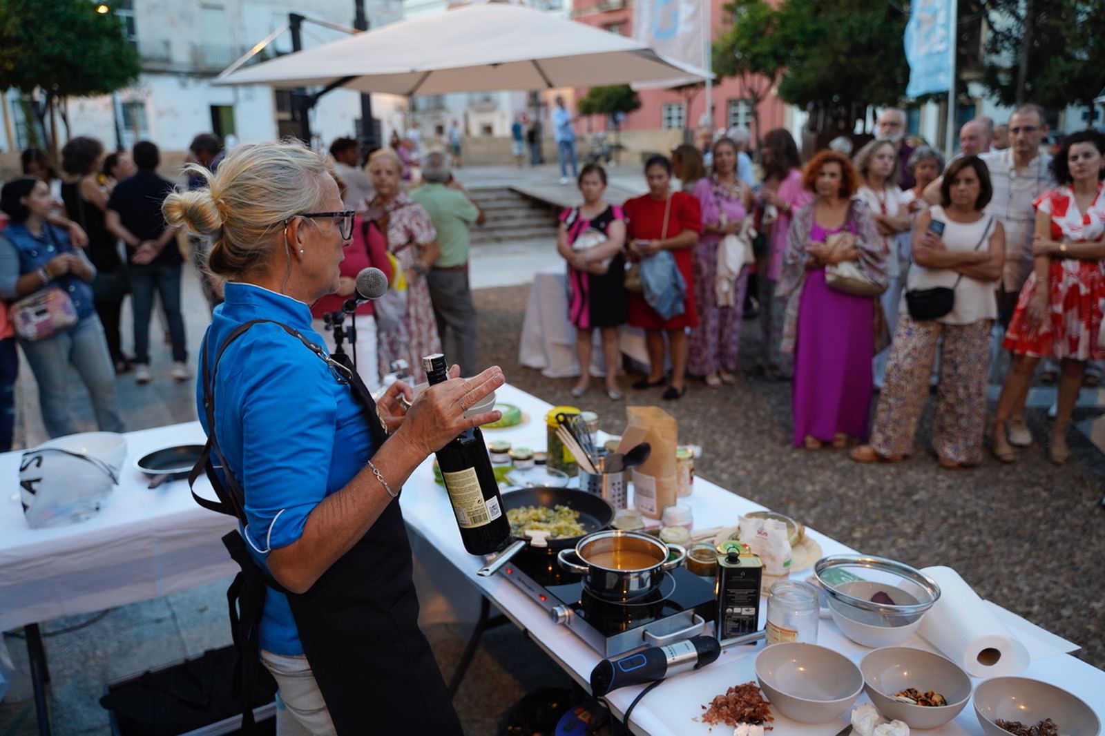 Una de las demostraciones realizadas en la muestr a Saborea Cádiz.