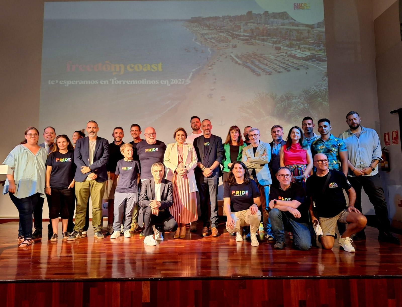 El acto de presentación del 'Bid book freedom coast'. El acto de presentación del 'Bid book freedom coast'.