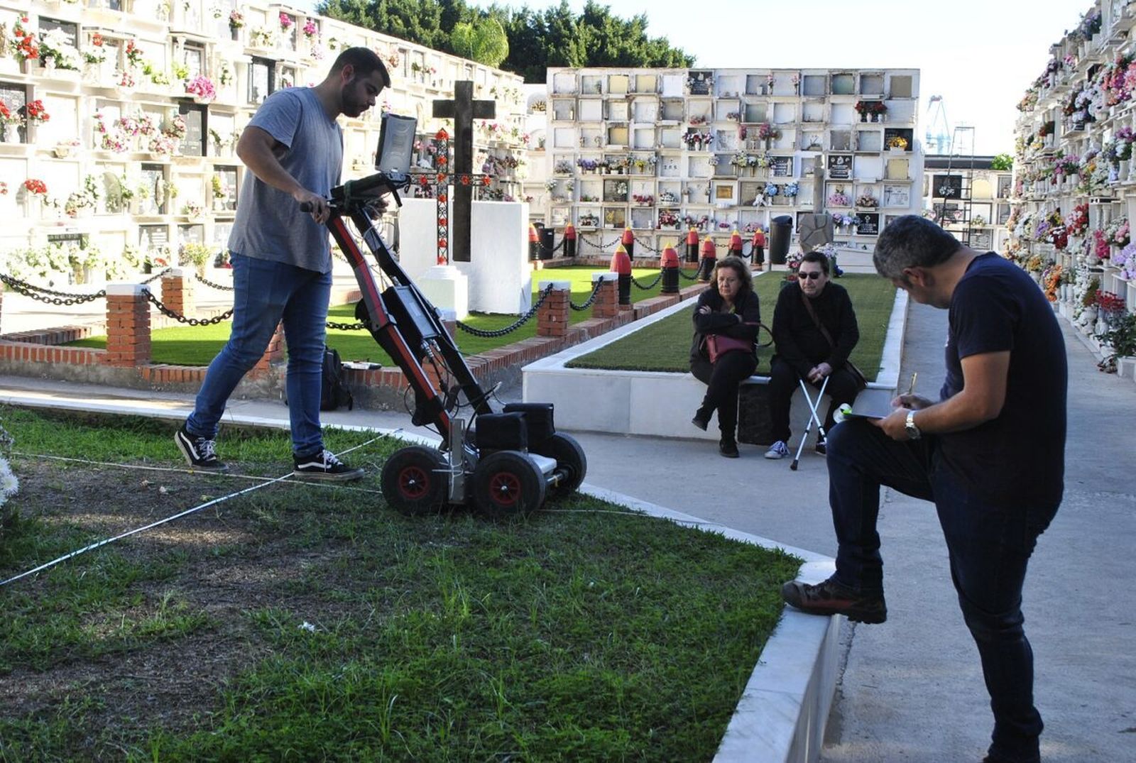 Las prospecciones con georradar que se realizaron en noviembre de 2022.