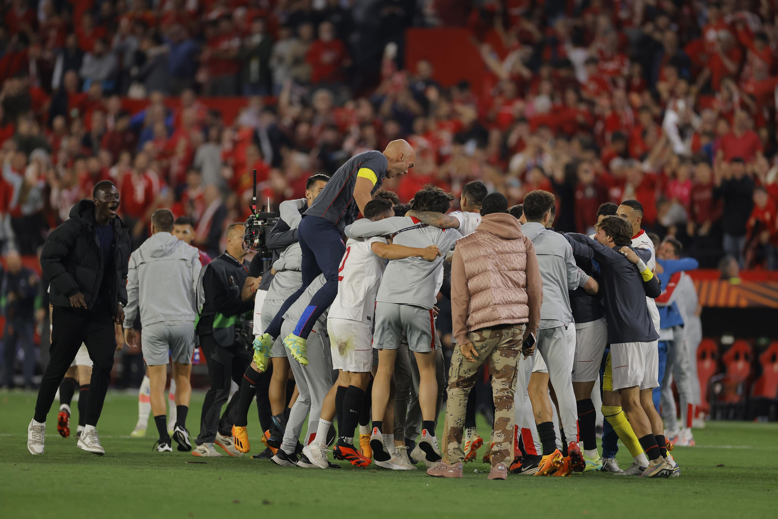 Las imágenes de la celebración del Sevilla fc