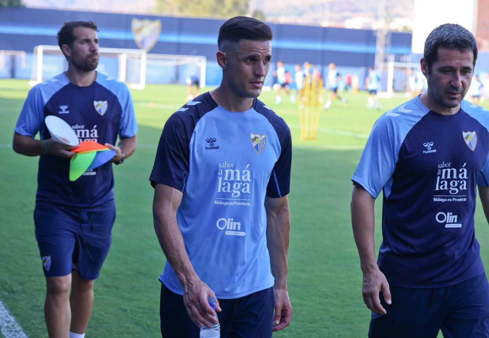Haitam, como una moto en la última sesión del Málaga CF